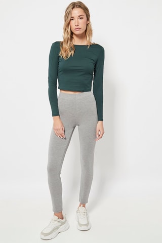 Legging Gemêleerd Lichtgrijs