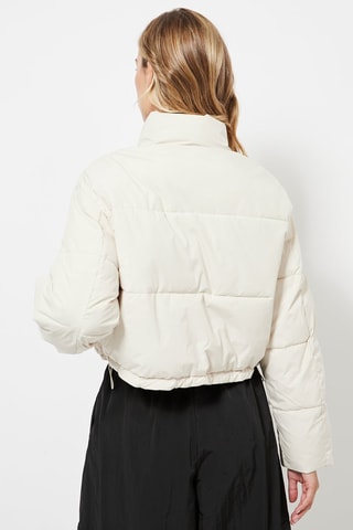 Gewatteerde Jas - Ecru