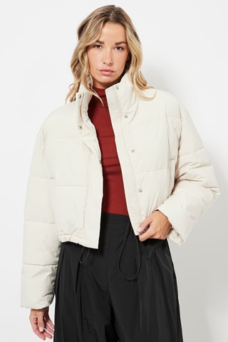 Gewatteerde Jas - Ecru
