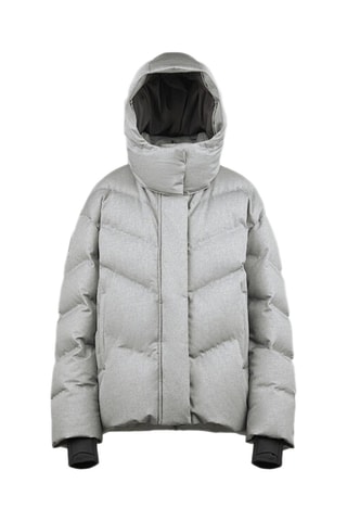Gewatteerde Jas met Capuchon - Grijs