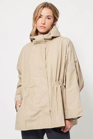 Trenchcoat met Capuchon Beige