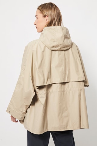 Trenchcoat met Capuchon Beige