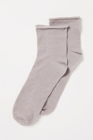 2 Paar Sokken Gemêleerd Lichtgrijs