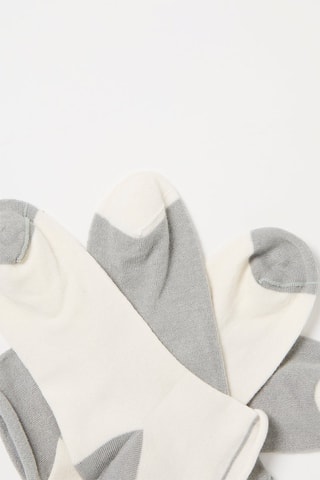 2 Paar Sokken Wit en Lichtgrijs