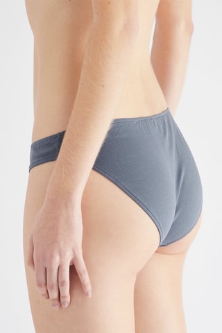 5 Slips - Wit, Kobaltblauw en Ecru