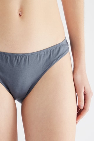 5 Slips - Wit, Kobaltblauw en Ecru