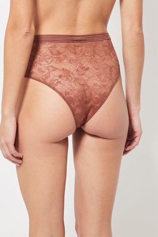 Slip Hoge Taille Bruin