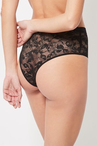 Slip Hoge Taille Zwart