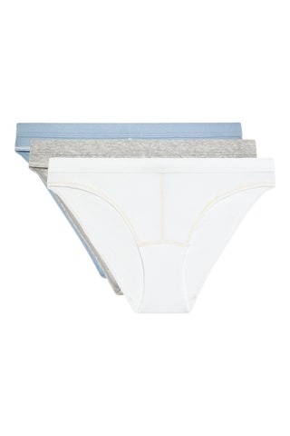 3 Slips - Wit en Grijs