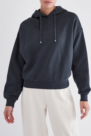 Sweater met Capuchon - Nachtblauw