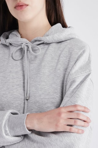 Sweater met Capuchon - Gemêleerd Grijs