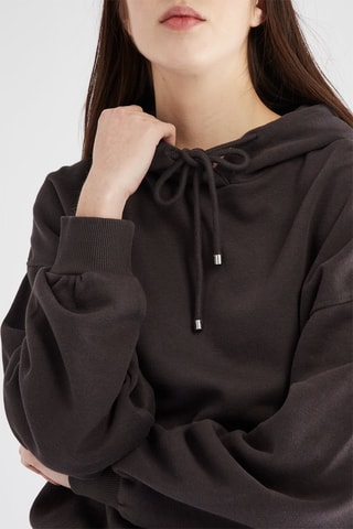 Sweater met Capuchon - Donkerbruin