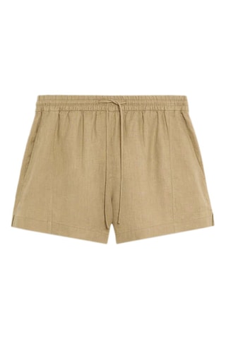 Linnen Short - Kaki