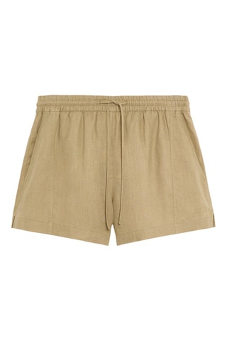Linnen Short - Kaki