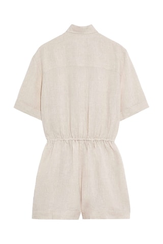 Linnen Playsuit - Beige