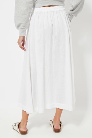 Lange Linnen Rok - Wit