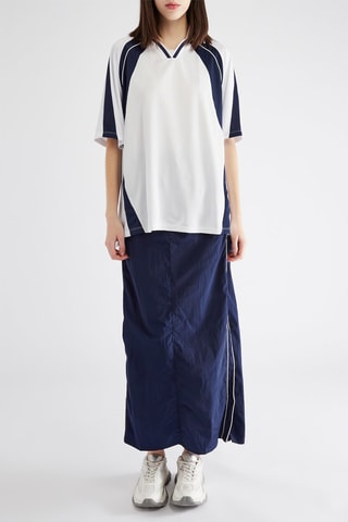 Lange rok - Marineblauw