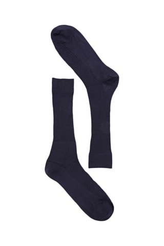 Zijden Sokken - Marineblauw