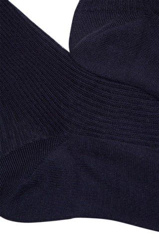 Zijden Sokken - Marineblauw