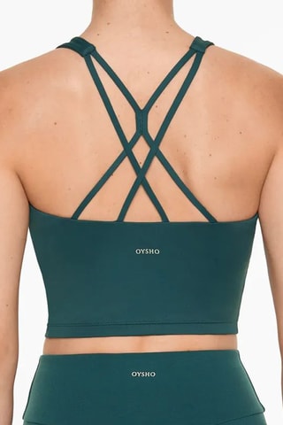 Crop Top - Donkergroen