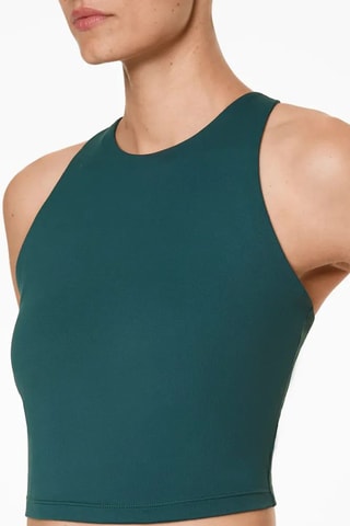 Crop Top - Donkergroen