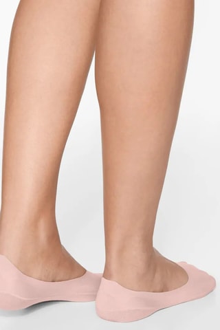 2 Paar Enkelsokken - Roze en Zwart