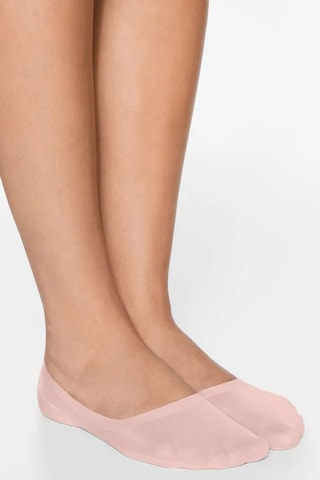 2 Paar Enkelsokken - Roze en Zwart