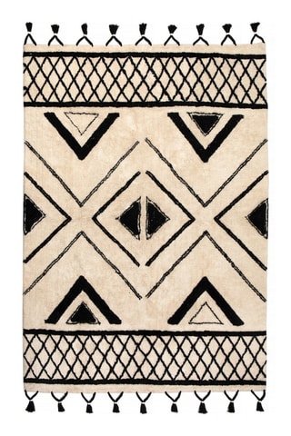 Tapis Sami - Noir et beige