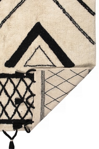 Tapis Sami - Noir et beige