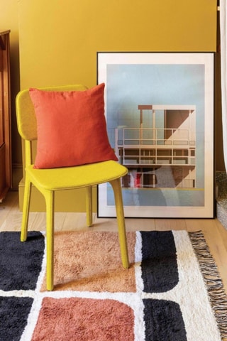 Tapis Ella - Beige et rouge