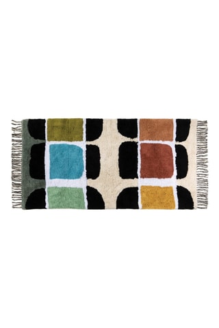 Tapis Ella - Beige et rouge