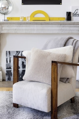 Plaid Georgia - Gris - 140 x 180 cm