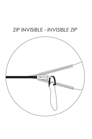 Coussin en lin Zeff Eden - Rouge et gris - 45 x 45 cm