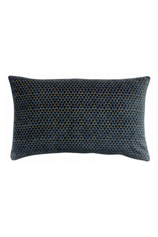 Coussin Vera - Bleu et jaune - 40 x 65 cm