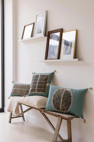 Coussin Yael - Bleu - 45 x 45 cm