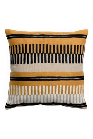 Coussin Eden - Orange et noir - 45 x 45 cm