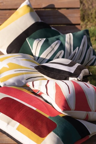 Coussin Suzy - Rouge et blanc - 40 x 65 cm