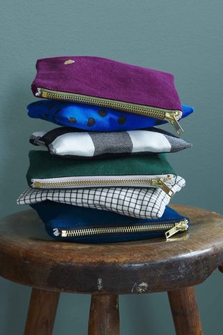 Pochette en coton biologique Iona - Vert foncé