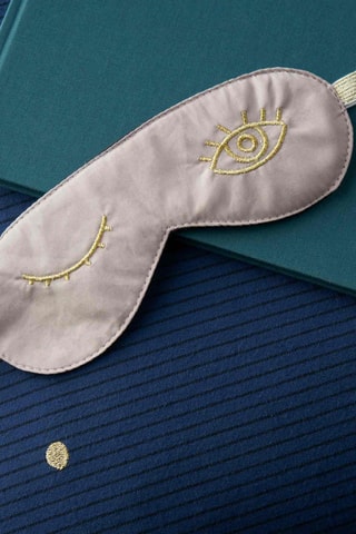 Masque de nuit en coton biologique Poivre Rose - Rose