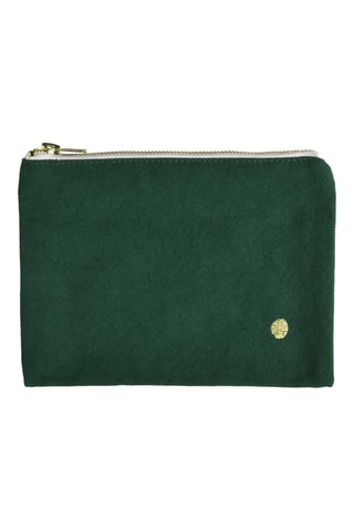 Pochette en coton biologique Iona - Vert foncé