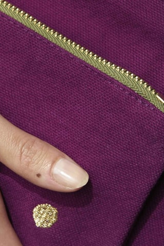 Pochette en coton biologique Iona - Violet