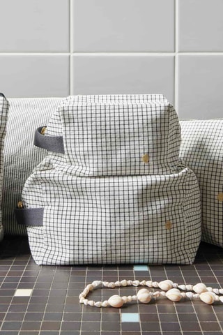 Trousse en coton biologique Gustave - Blanc