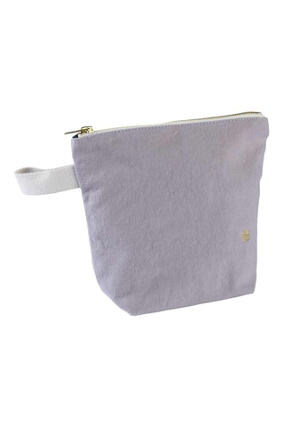 Trousse de toilette en coton biologique Iona - Lilas