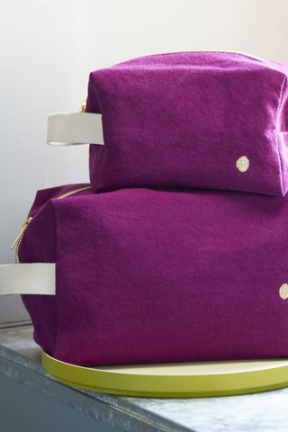 Trousse en coton biologique Iona - Violet