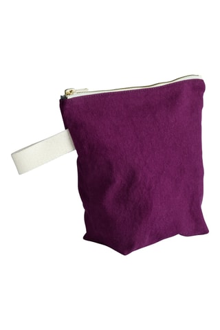 Trousse de toilette en coton biologique Iona - Violet