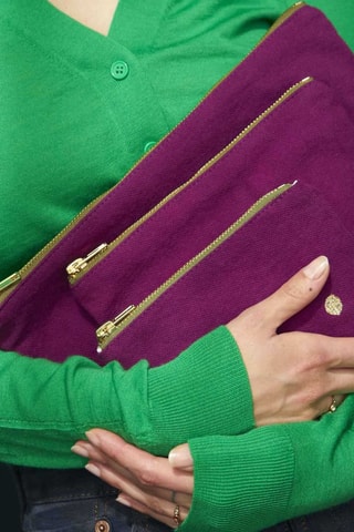 Pochette en coton biologique Iona - Violet