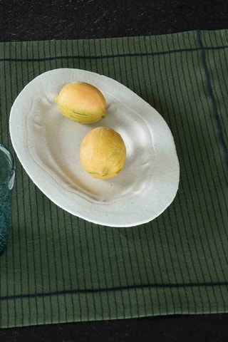 2 sets de table en coton biologique Léonie - Mousse - 40 x 50 cm