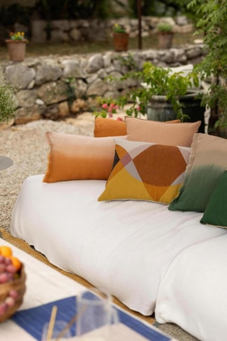 Coussin en lin Zeff Malory - Dragée - 40 x 65 cm