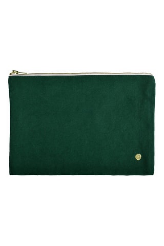 Pochette en coton biologique Iona - Vert foncé