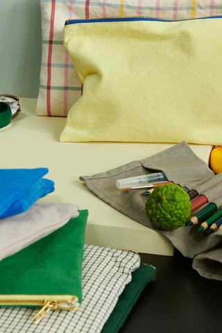 Pochette en coton biologique Iona - Jaune